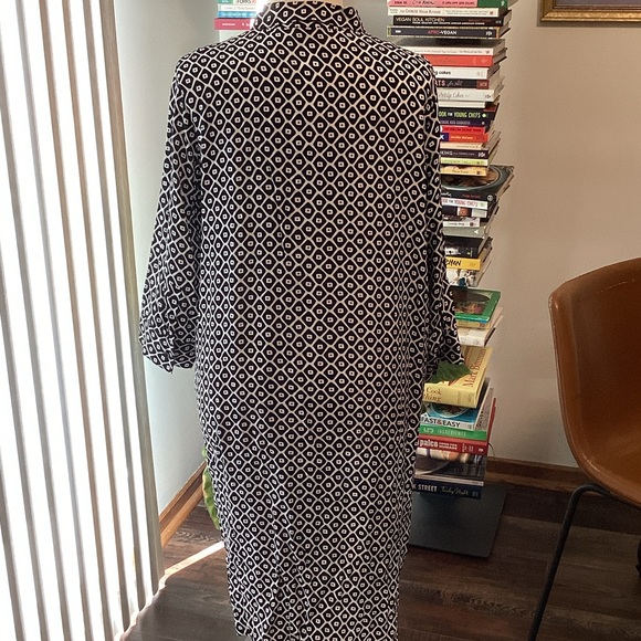 Persona by Marina Rinaldi Black and White Patterned Dress - Picture 2 of 8